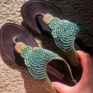 Steve Madden Beaded Embellished Pharaoh Sandals
